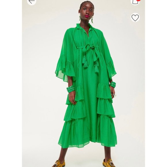 ON HOLD FOR @asharp7143 Green Flounced Dress - Picture 2 of 8